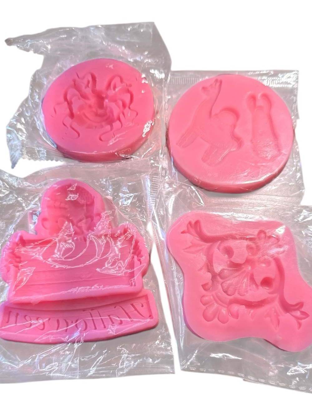 Bakers Pink Silicone Baking Molds - Halloween Llama